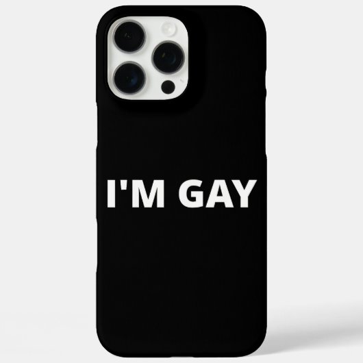 Ich bin schwul Case-Mate iPhone hülle (Rückseite)