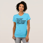 Ich bin schwul, liberal T-Shirt (Vorne ganz)