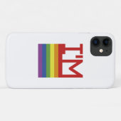 Ich bin schwul| Regenbogenflagge Case-Mate iPhone Hülle (Rückseite (Horizontal))