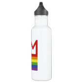 Ich bin schwul| Regenbogenflagge Edelstahlflasche (Rechts)