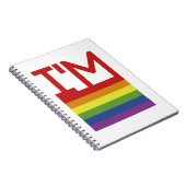 Ich bin schwul | Regenbogenflagge Notizblock (Rechte Seite)