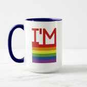 Ich bin schwul| Regenbogenflagge Tasse (Links)