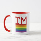 Ich bin schwul| Regenbogenflagge Tasse (Links)
