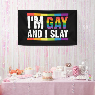 Ich bin schwul und ich rocke LGBTQ Gay Pride  Banner