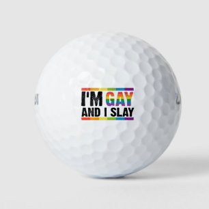 Ich bin schwul und ich rocke LGBTQ Gay Pride Golfball