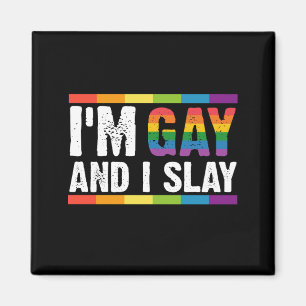 Ich bin schwul und ich rocke LGBTQ Gay Pride Magnet