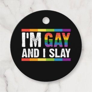 Ich bin schwul und ich rocke LGBTQ Schwulenstolz Geschenkanhänger