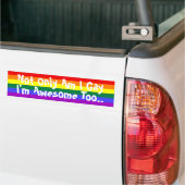 Ich bin schwul und Phantastisch Autoaufkleber (Auf Lkw)