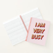 Ich bin sehr beschäftigt notizblock (Innenseite)