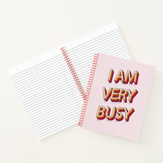 Ich bin sehr beschäftigt notizblock (Innenseite)