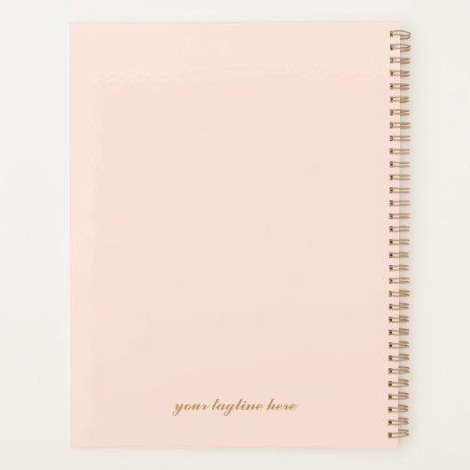 "Ich bin sehr beschäftigt" Pink und Goldplaner Planer (Rückseite)