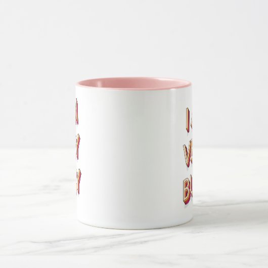 Ich bin sehr beschäftigt tasse (Zentrum)