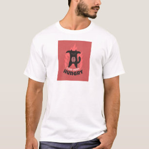 Ich bin sehr hungrig T-Shirt – Lustige Gehirnkatze