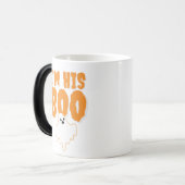 Ich bin sein Boo Funny Ghost Halloween Verwandlungstasse (Vorderseite Links)
