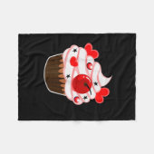 Ich bin sein Cupcake, ich bin ihr Studmuffin Valen Fleecedecke (Vorderseite (Horizontal))