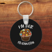 Ich bin sein Cupcake, ich bin ihr Studmuffin Valen Schlüsselanhänger (Vorderseite)