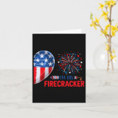 Ich bin sein Firecracker 4. Juli Funny Couple Cost Karte (Gelbe Blume)