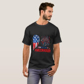Ich bin sein Firecracker 4. Juli Funny Couple Cost T-Shirt (Vorne ganz)