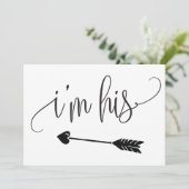 Ich bin sein Hochzeitszeichen (Stehend Vorderseite)