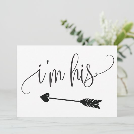 Ich bin sein Hochzeitszeichen (Stehend Vorderseite)