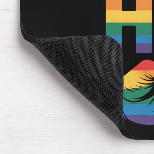 Ich bin sein Homosexuell-Matching LGBTQ Pride Mousepad (Ecke)