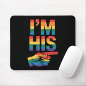 Ich bin sein Homosexuell-Matching LGBTQ Pride Mousepad (Mit Mouse)