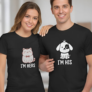 Ich bin sein passendes Paar süßer Hund T-Shirt