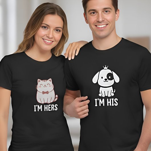 Ich bin sein passendes Paar süßer Hund T-Shirt