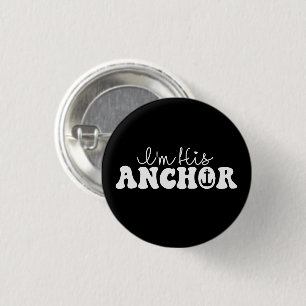 Ich bin seine Anchor Matching Paare Segelspass Fun Button