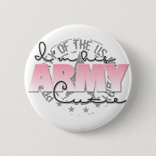 Ich bin seine Armee-Süsse Button