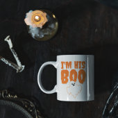 Ich bin seine Boo Funny Ghost Halloween-Ehefrau Zweifarbige Tasse
