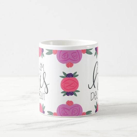 Ich bin seine erfreuliche Tasse Florals Coffee Tee (Mittel)