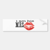 Ich bin Seine Frau. Autoaufkleber (Vorne)