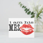 Ich bin Seine Frau. Postkarte (Stehend Vorderseite)