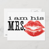 Ich bin Seine Frau. Postkarte (Vorne/Hinten)