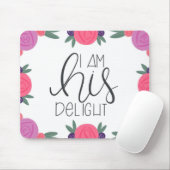 Ich bin seine Freude, Florals Mousepad zu leuchten (Mit Mouse)