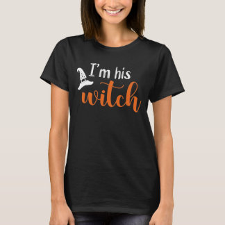 Ich bin Seine Hexe | Witzige Paare Halloween T-Shirt