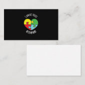 Ich bin seine Mama Autismus Awareness T - Shirt Pa Visitenkarte (Vorne/Hinten)