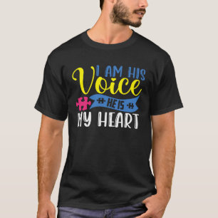 Ich bin seine Stimme Autismus-Bewusstsein Autism S T-Shirt
