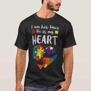 Ich bin seine Stimme Autistische Kinder Autismus B T-Shirt