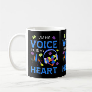 "Ich bin seine Stimme, er ist mein Herz Autismus A Kaffeetasse