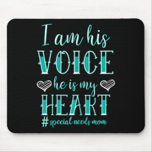 Ich bin seine Stimme, er ist mein Herz besondere B Mousepad
