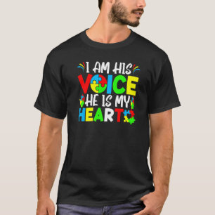 Ich bin seine Stimme Er ist mein Herz Stolz Mama A T-Shirt