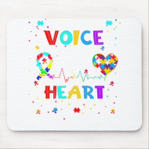 Ich bin seine Stimme, er ist mein Hören Autismus B Mousepad