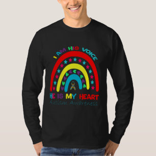 Ich bin seine Stimme, er ist mein Vater für Autism T-Shirt