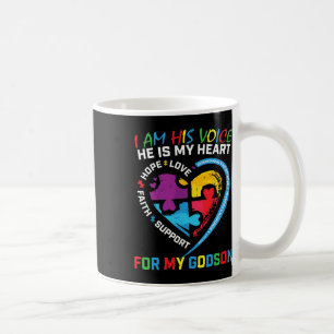 Ich bin seine Stimme Godson Autismus Bewusstsein G Kaffeetasse