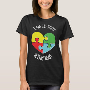 Ich bin seine Voice Autistic Awareness Mama Parent T-Shirt