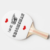 Ich bin SEINER Trauzeuge Tischtennis Schläger (Seitenansicht)