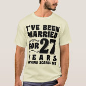 Ich bin seit 20 Jahren Verheiratet, zum Hochzeitst T-Shirt (Vorderseite)