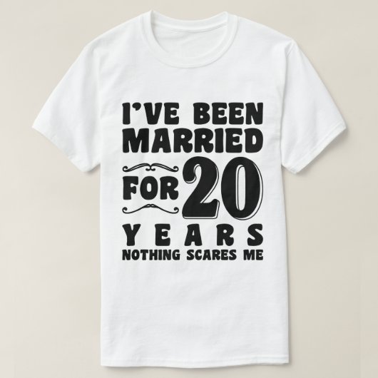 Ich bin seit 20 Jahren Verheiratet, zum Hochzeitst T-Shirt (Design vorne)